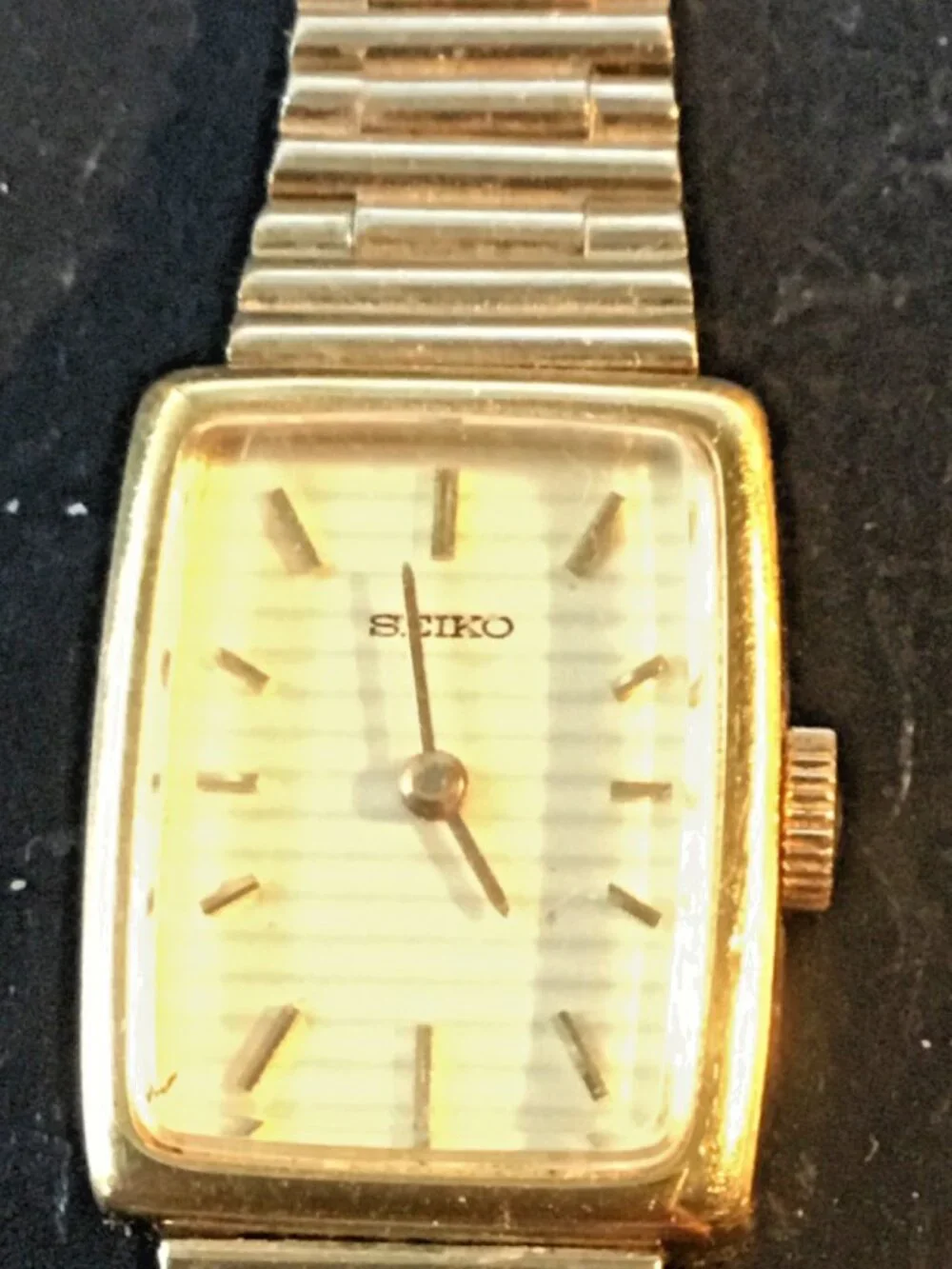 Vintage 1978 Seiko 11-4809 Ladies Manual Wind Gold Tone Mechanical Watch Runs